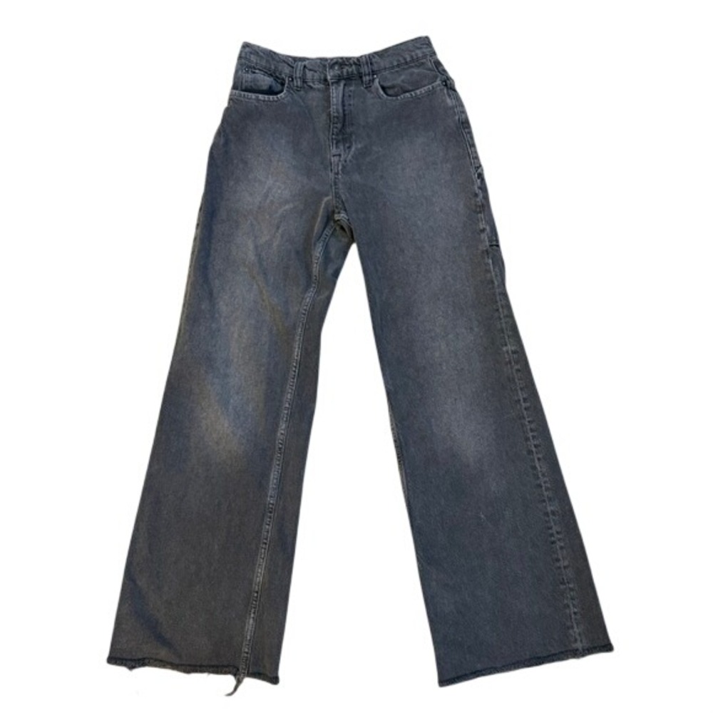 We The Free Tinsley Baggy High Rise‎ Straight Leg Jeans Charcoal Wash Size 27